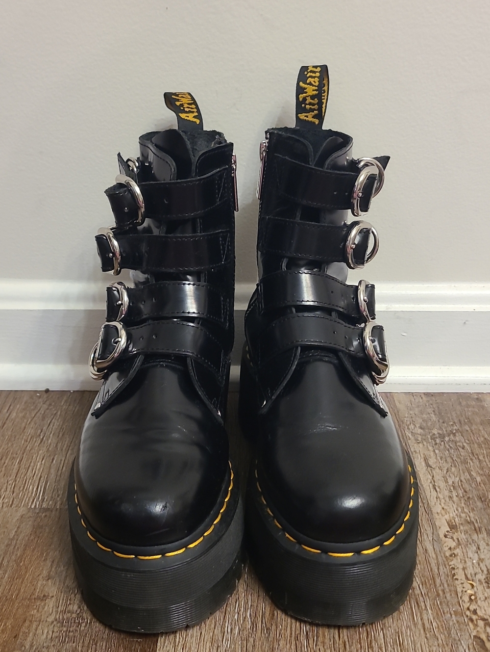 Dr. Martens Jadon Max Hardware Platform Buckle Boots - Picture 2 of 9
